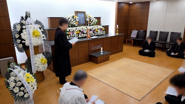 분당서울대병원 장례식장에서 드린 발인 예배