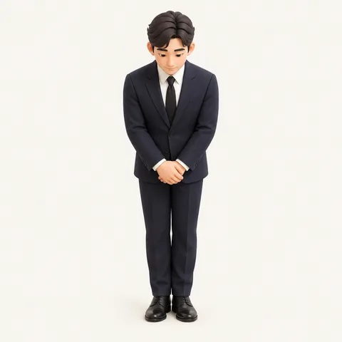유가족·상주 안내를 표현한 3D 일러스트